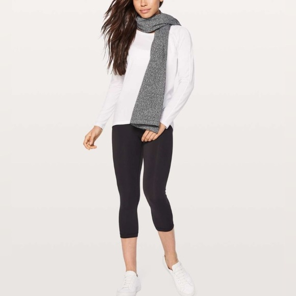 Lululemon Athletica Vinyasa Convertible Scarf Black White Grey O/S - Picture 1 of 13